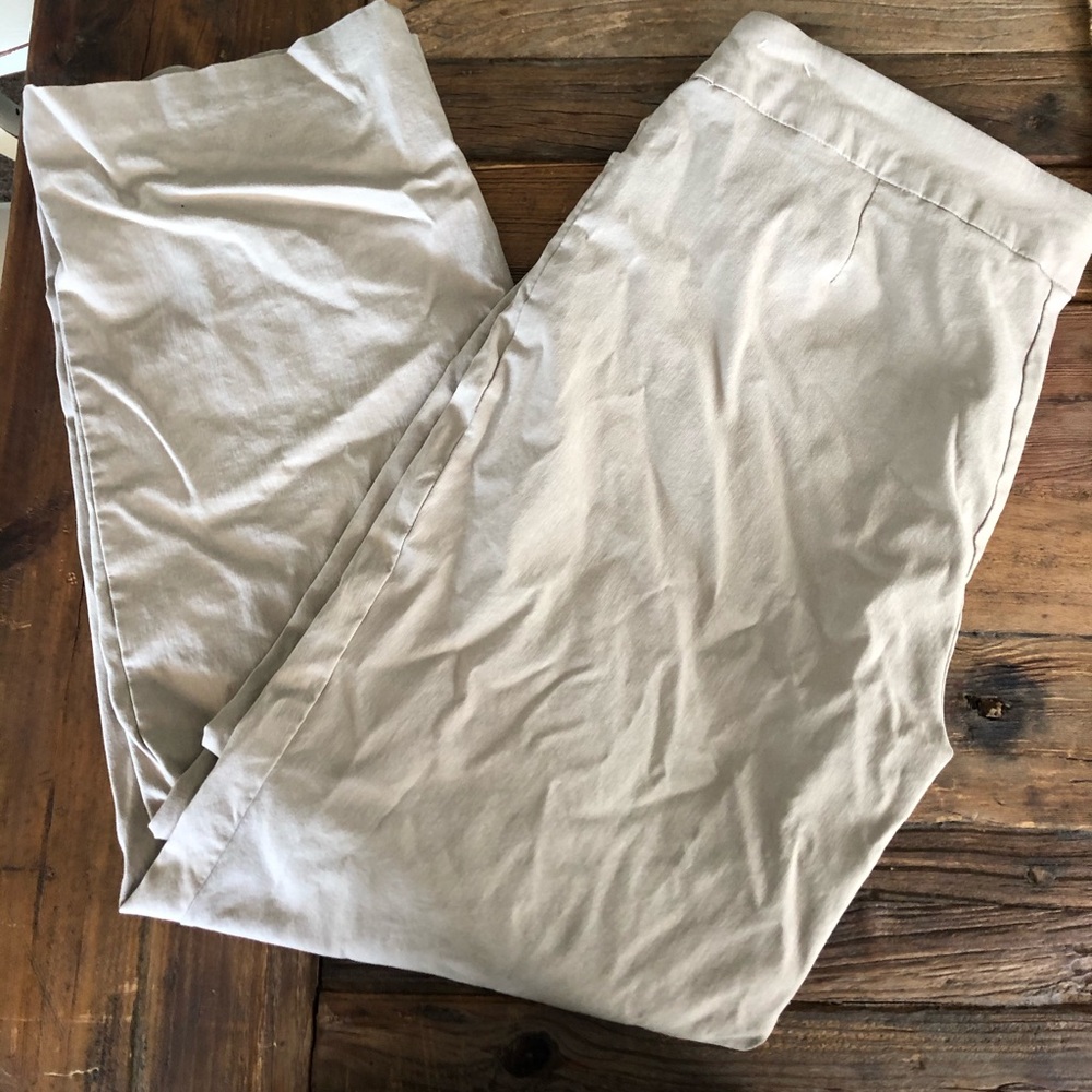 Plus size khaki slacks